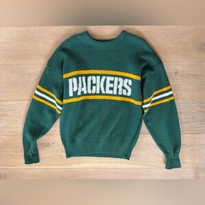 Vintage 80s 90s Cliff Engle NFL Green Bay Packers Football wool blend sweater M